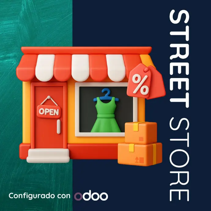 Paquete STREET STORE configurado en Odoo
