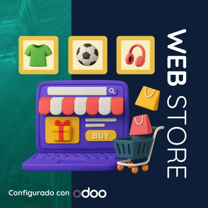 Paquete WEB STORE configurado en Odoo