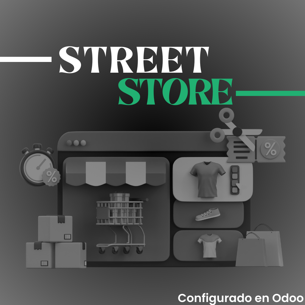 Paquete STREET STORE configurado en Odoo