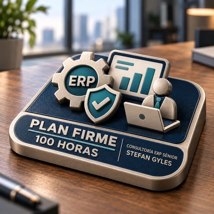 Plan Firme - Paquete de 100 horas de consultoría nivel Senior Experto ERP de la mano de Stefan Gyles