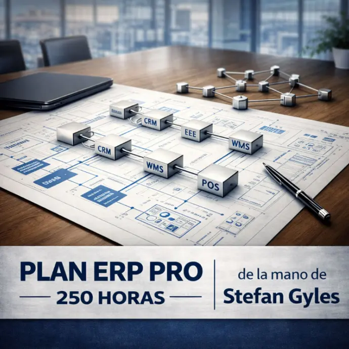 [STRATEGY250] Plan ERP Pro - Paquete de 250 horas de consultoría nivel Senior Experto ERP de la mano de Stefan Gyles