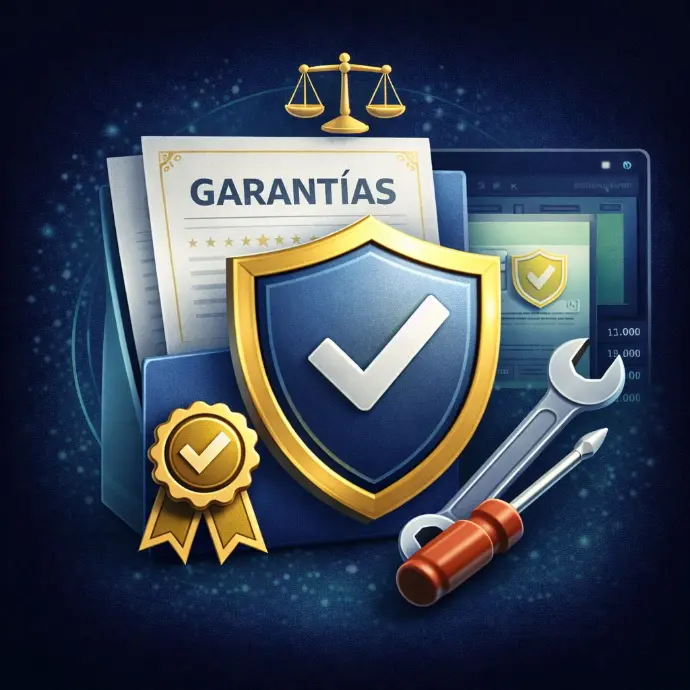 [JURIPOLGARANTIA] Servicio jurídico - Políticas de garantías por su sitio web, comercio electrónico o ERP