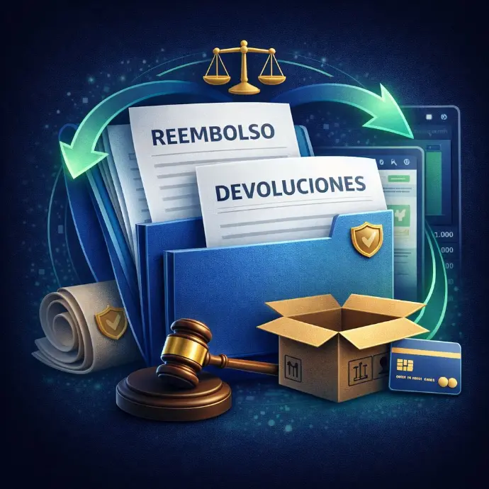 [JURIPOLDEVOREMBO] Servicio jurídico - Políticas devoluciones y reembolsos por su sitio web, comercio electrónico o ERP