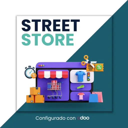 Paquete STREET STORE configurado en Odoo